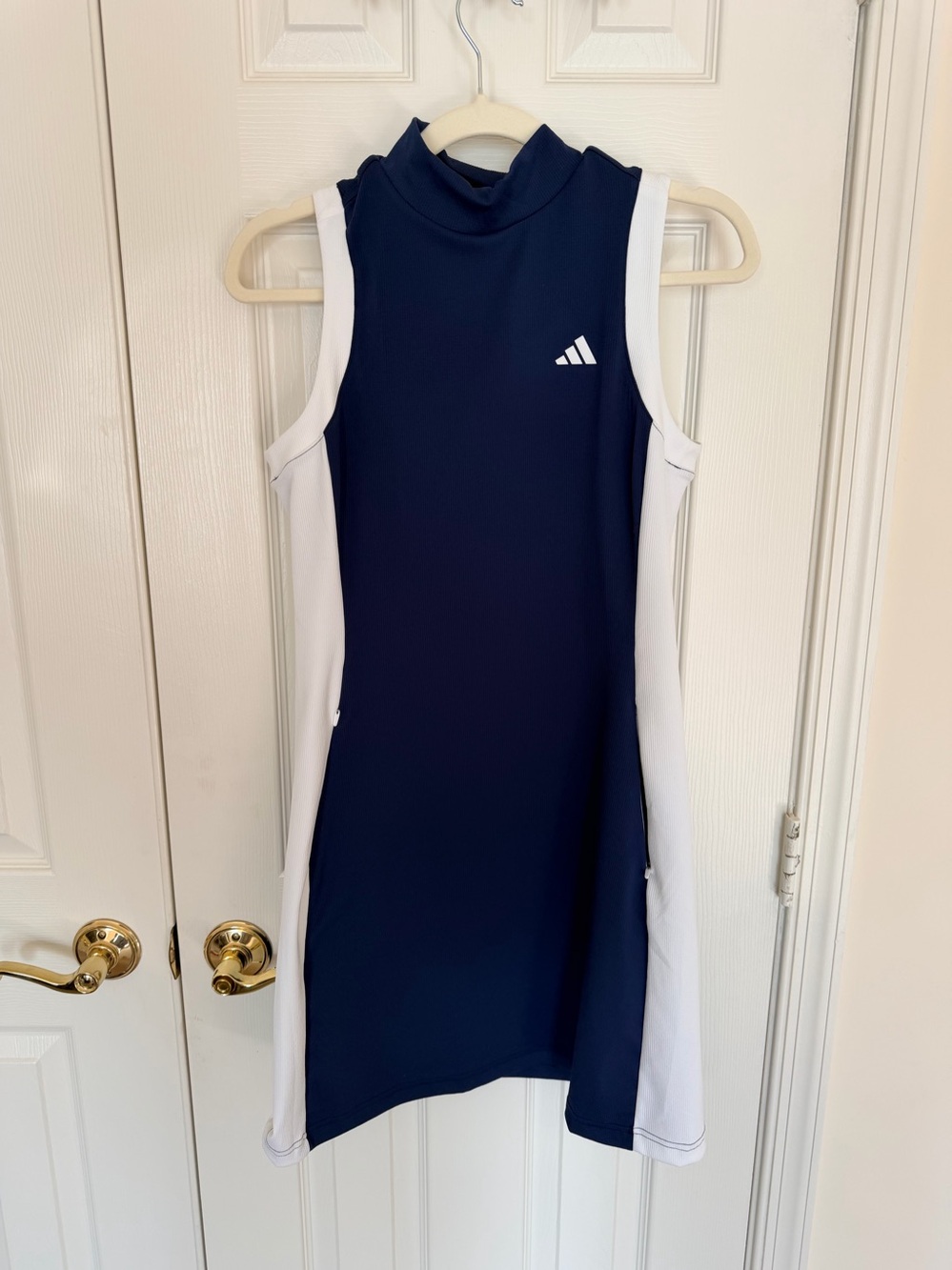 Adidas Navy/White Dress w/ shorts & pockets NWT